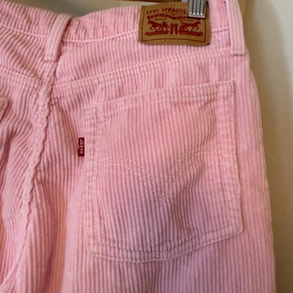 Levi’s High Rise Wedgie Straight Pink Corduroy Pant 28x28 PINKKKK - Picture 2 of 8